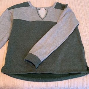 Hem And Thread Grey/Green Sweater